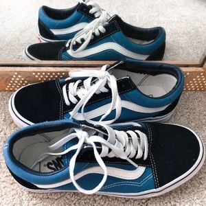 Blue and Navy Old Skool Vans
